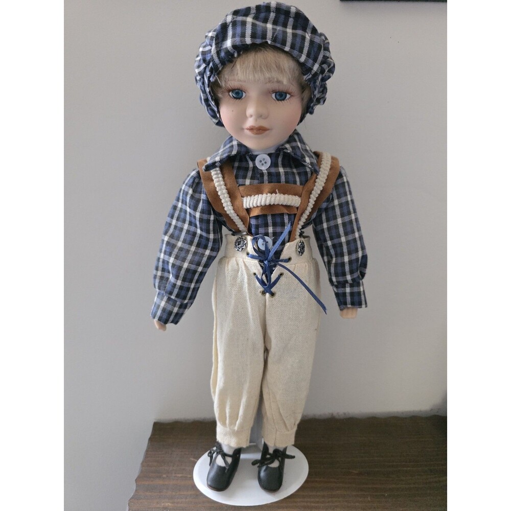 Geppeddo Style Porcelain 16in Boy Doll